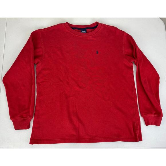 VTG Men Polo Ralph Lauren lightweight crewneck pullover fleece sweatshirt, M - Picture 1 of 4